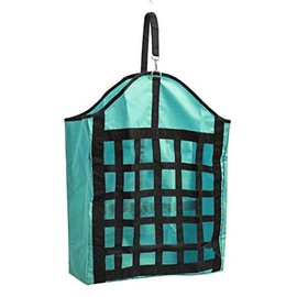 Showman Webbed Nylon Slow Feed Hay Bag (Teal)