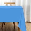 Jepeux 2 Packaging Light Blue Plastic Tablecloth, 54 inch x108