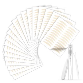 Ultra-Thin Invisible Lace Eyelid Tape 480 Count 20 Sheets Deep Lace Pearl Base- Waterproof Double Eyelid Lifter Strips for Hooded/Droopy/Monolid Eyes Instant & Long-Lasting Eye Lift Stickers