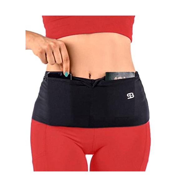 StashBandz Unisex Travel Money Belt, Running Belt, Fanny and Waist