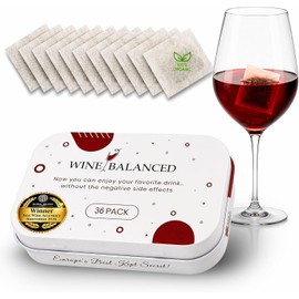 Norway's Secret Wine Filter | Triple Award-Winner | No More Wine Drops or Wands Needed | Sulfite & Histamine Remover | 100% Natural Wine Purifier | 36 Pack