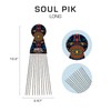 Red by Kiss Soul Pik Afro Comb, Scalp-Safe Skin Friendly