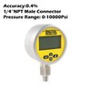 IMELBUFF 10000 PSI Digital Hydraulic Pressure Gauge Pressure Sensor 1/4-Inch