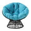 OSP Home Furnishings Wicker Papasan Chair with 360-Degree Swivel, Large,