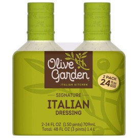 Olive Garden Signature Italian Dressing - Family. Value 2 Pacck ( 24 oz Each )