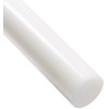 NYLON 6 Round Rod, Translucent White 20mm Diameter x 300mm