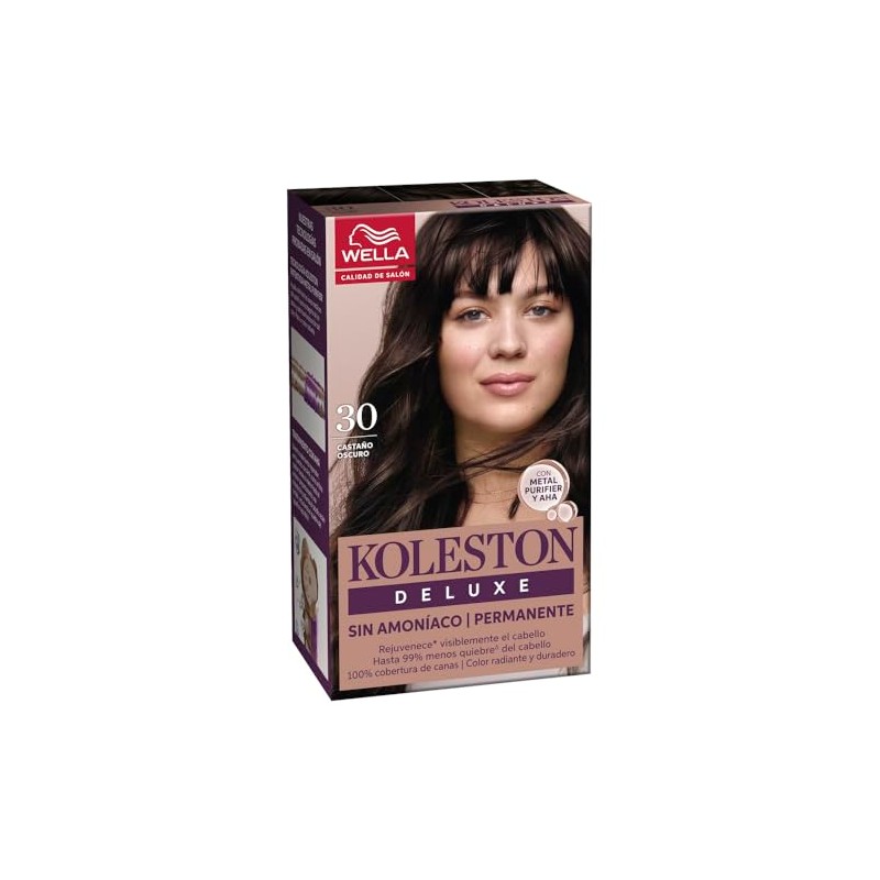 Koleston Deluxe Tinte Permanente Sin Amoniaco 30 Castaño Oscuro