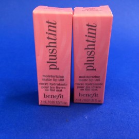 Benefit Plushtint Moisturizing Matte Lip Tint Quilty Pleasure 0.07 oz (Lot of 2)