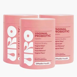 2 pcs URO Women's Probiotic Supplement - pH Balance Support with Prebiotics & Lactobacillus 60 Capsules (Single Pack) - 100g, 100ml, Healthcare, Edible:_2 pcs