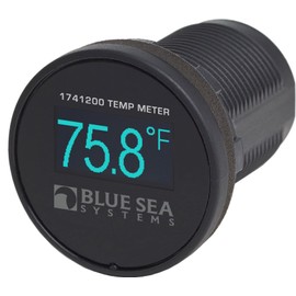 Blue Sea Systems 1741200 Mini OLED Temperature Monitor 12/24V DC, Blue