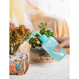 Melphoe Tattoo Wash Bottle Squeeze 3Pcs 250ml Squirt Bottle Succulent Watering Can, Safety Rinse Squeeze Water Lash Medical Lab Washing, Tattoo Supplies (Blue)