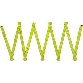 Metrie BL52 Folding Rule, Duplex Scale, 2 Metres, Colourful