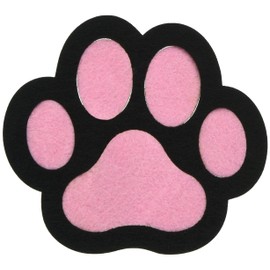 Ceramic Indigo Felt Coaster Set of 2 Paw 23127 4.5 x 5.0 x 0.2 inches (11.5 x 12.8 x 0.5 cm)