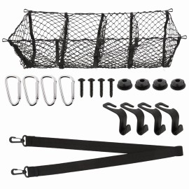 Unbranded Trunk Bed Envelope Style Mesh Organizer Cargo Net for Rivian R1T & Rivian R1S