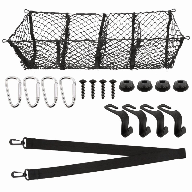 Unbranded Trunk Bed Envelope Style Mesh Organizer Cargo Net for