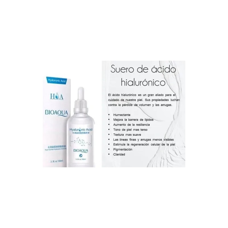 Acido Hialuronico Bioaqua Concentrado Puro 100 Ml Antiedad