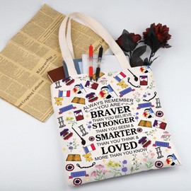MYSOMY Les Aesthetic Miserables Quote Broadway Musical Theatre Fans Gift Canvas Shoulder Bag, Alwayles Tb