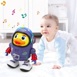 Enliansgo Baby Crawling Toys Infant Musical Duck Crawling Toys with Light, Baby 6-12 Months Early Learn Educational Toy with Sound, Musical Toys for Infant Toddler 3-6 12-18 Month 1-2 Year Old