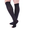Doc Miller Open Toe Compression Socks 8-15 mmHg, Black, 4X-Large