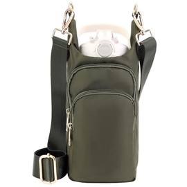 Stylish Water Bottle Carrier Sling Bag with Phone Pocket