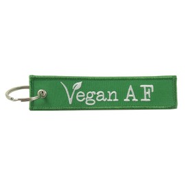 Luso Vegan AF, Embroidered Key Chain