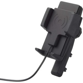 hr-imotion universal fast wireless charging 5W, 7,5W, 10W holder for smartphones with measures from 57mm - 86mm [Designed in Germany I incl. Quality-Charger I 360° rotatable I dual air vent]