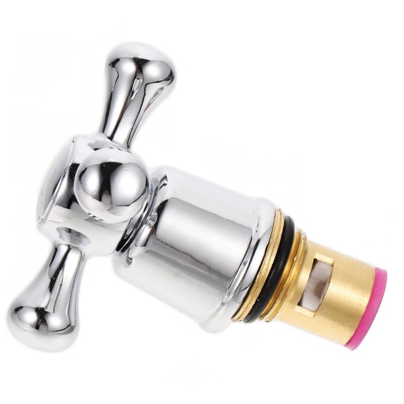 DOITOOL Cross Arm Faucet Handle Tap Head Replacement 2pcs Handle