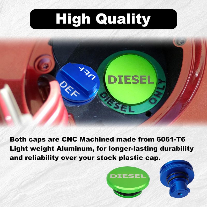 Diesel Fuel Cap Compatible with Dodge Ram, Magnetic Diesel Fuel