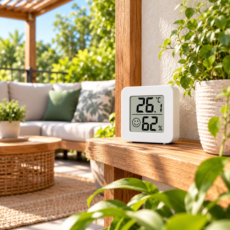 Mini Digital Thermometer Hygrometer for Indoor Rooms – Compact LCD