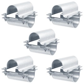 OTTFF 5 Set Greenhouse Cross Grid Connector Fit 1/2" (0.84" OD) Galvanized Steel Pipe for Chain Link Fence, Garden Trellis