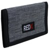 RED X Mens Canvas Tri-Fold Chain Wallet - Grey
