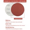 115mm Hook and Loop Sanding Discs 40/80/120/240 Grit Sandpaper Sheet,