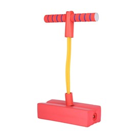 Saltador de Pogo de Espuma, Palo de Pogo de Espuma que Promueve el Creciente Equilibrio del Ejercicio, Fácil de Agarre, Juguete para Saltar Al Aire Libre para Niños (Rojo)