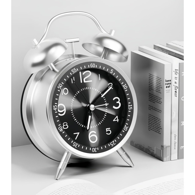 YYDS Buzzy Alarm Clock, Loud Alarm Clock, Analog, Loud Bell,