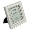 Hampton Frames PALOMA Distressed Square Picture Photo Frame White 5x5