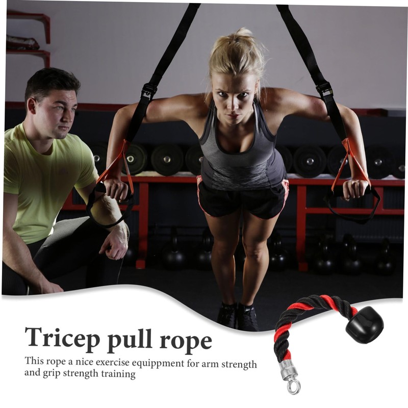 Kisangel Single Tricep Rope Single End Cable Attachment Fitness Pull