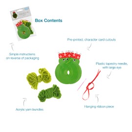 Trimits Pom-pom craft kit Christmas decoration, great stocking filler. Kids, adults. Brussels sprout