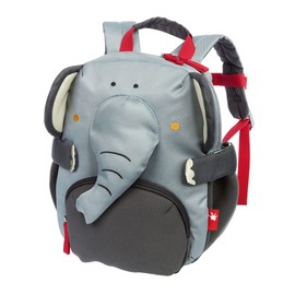 SIGIKID 25256 Children's Elephant Backpack Nursery Backpack: Robust, Lightweight, Child-Friendly, for Nursery, Crib, Excursions, Leisure, for Children from 2 - 5 Years, Grey/Elephant 29 x 26 x 13 cm,