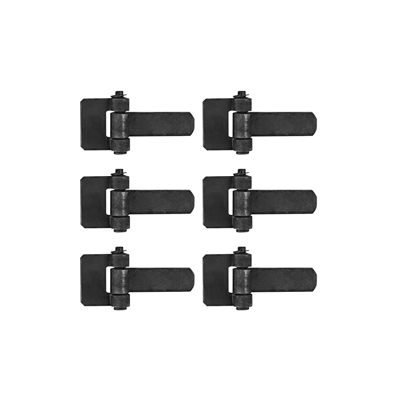 heneng 6 Pcs Weld On Trailer Hinges, 6-1/8" x 3-3/8",