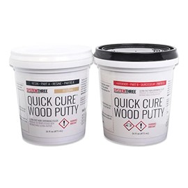 System Three Quick Cure Putty, Red Oak, Quart Kit