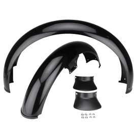 Citomerx Mudguard Front Rear Black for Simson S50 S51 S70 | Includes dirt protection, incl. rivets