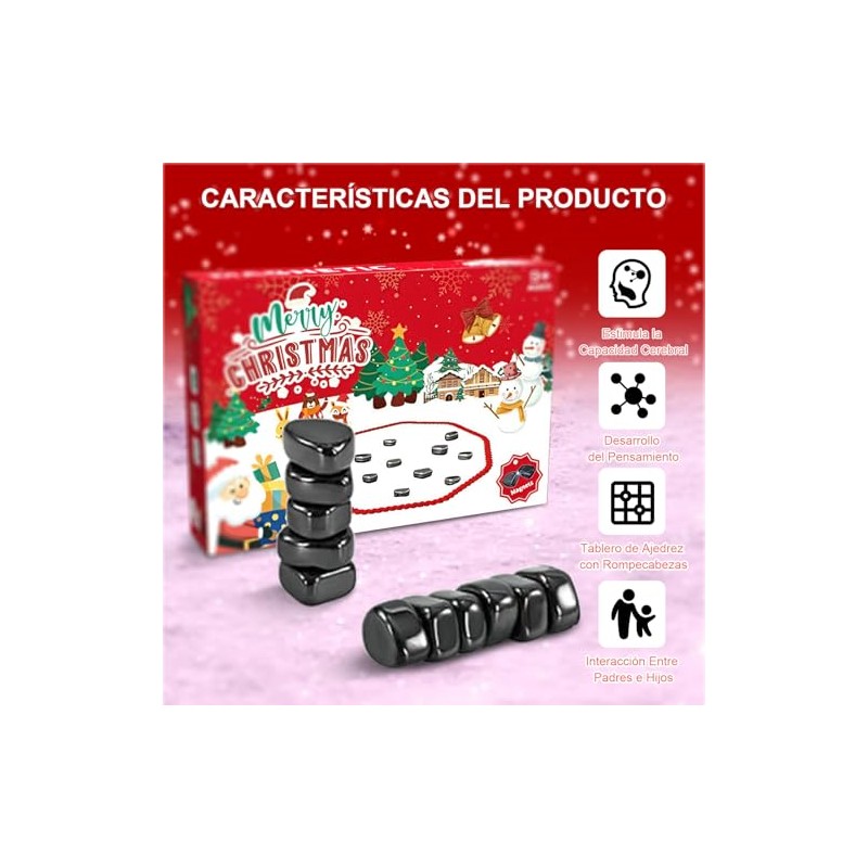 Juegos de Ajedrez Magnéticos, Juego de Ajedrez con Imán, Piedras