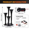 Cenzhiwen Train Horn Kit - 4 Trumpet Metal Air Horns