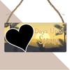 Days Until Spain Vacation Countdown Plaque with Chalkboard - Spanish