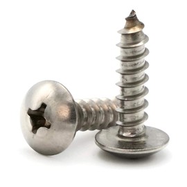 Phillips Truss Head Sheet Metal Screws 18-8 Stainless Steel - #6 x 1/2" Qty-250