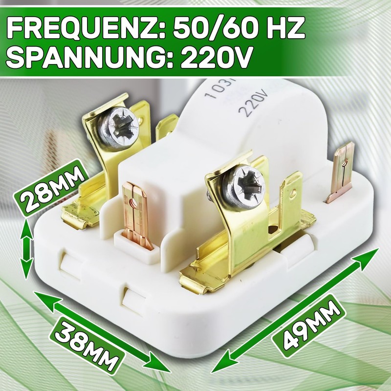 Relay 220V 50/60Hz for Motor Protection Compressor for Fridge with