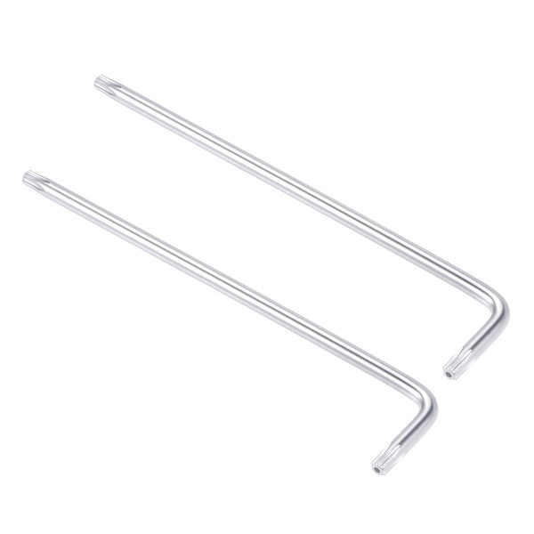 sourcing map 2pcs T25 Tamper Proof Torx Star Key L-Shape