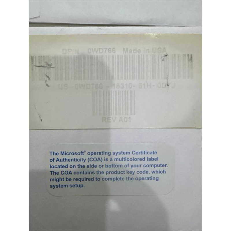 DELL GENUINE WINDOWS XP PRO PROFE SP 2 SP2 Reinstallation