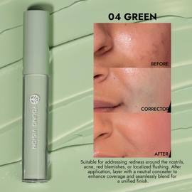 Base Correctora de Maquillaje Líquido de Colores – Cobertura Natural para el Rostro, Textura Fresca y Liviana, Mejora el Tono con un Toque de Luz y Color (04, 3ml)