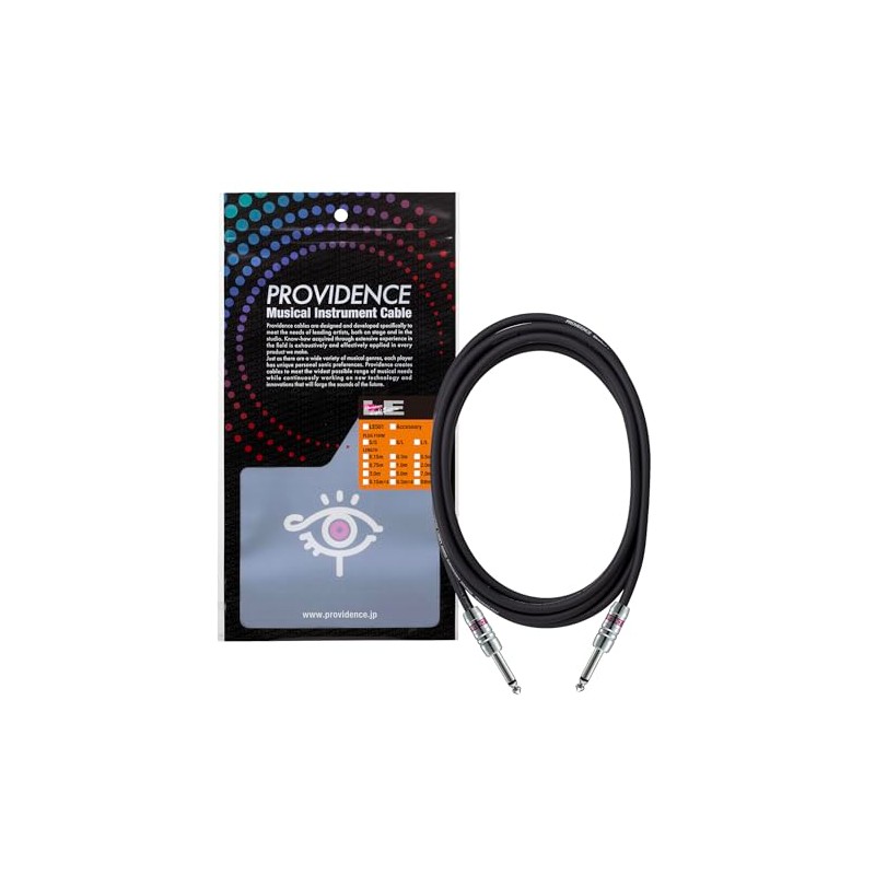 Providence LE501 Shielded Cable 5m S/S Plug (Straight/Straight), Black
